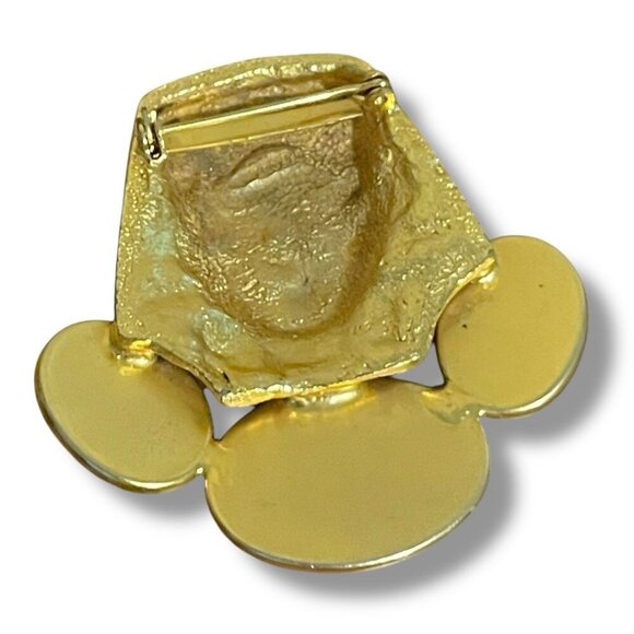 Vintage Alexis Kirk Egyptian Revival Brooch Unsigned Pharaoh Glass Scarab Pin - Picture 9 of 10